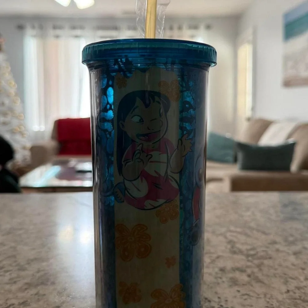 Lilo and Stitch tumbler with straw - New